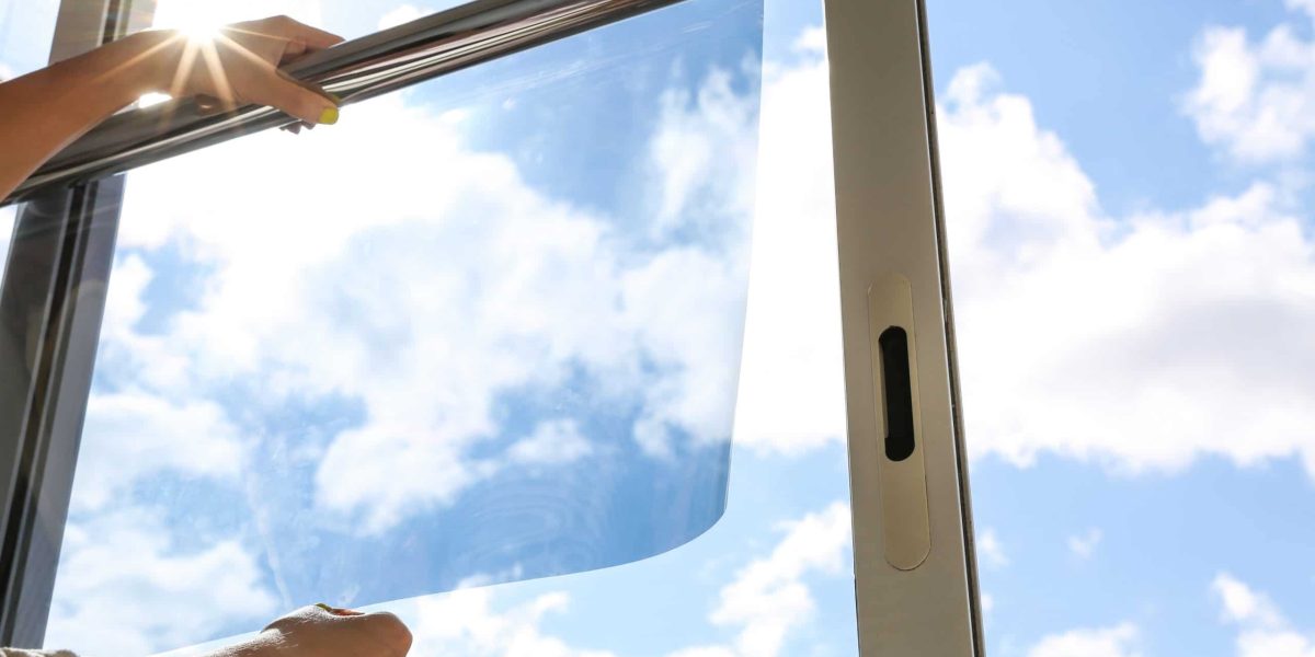 Sonnenschutzfolie mit Wärmeschutz